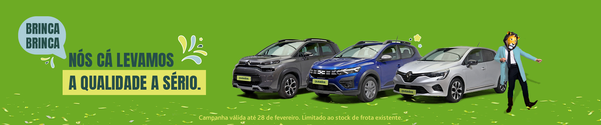 Campanha de Carnaval - Ousados sem m&aacute;scaras.